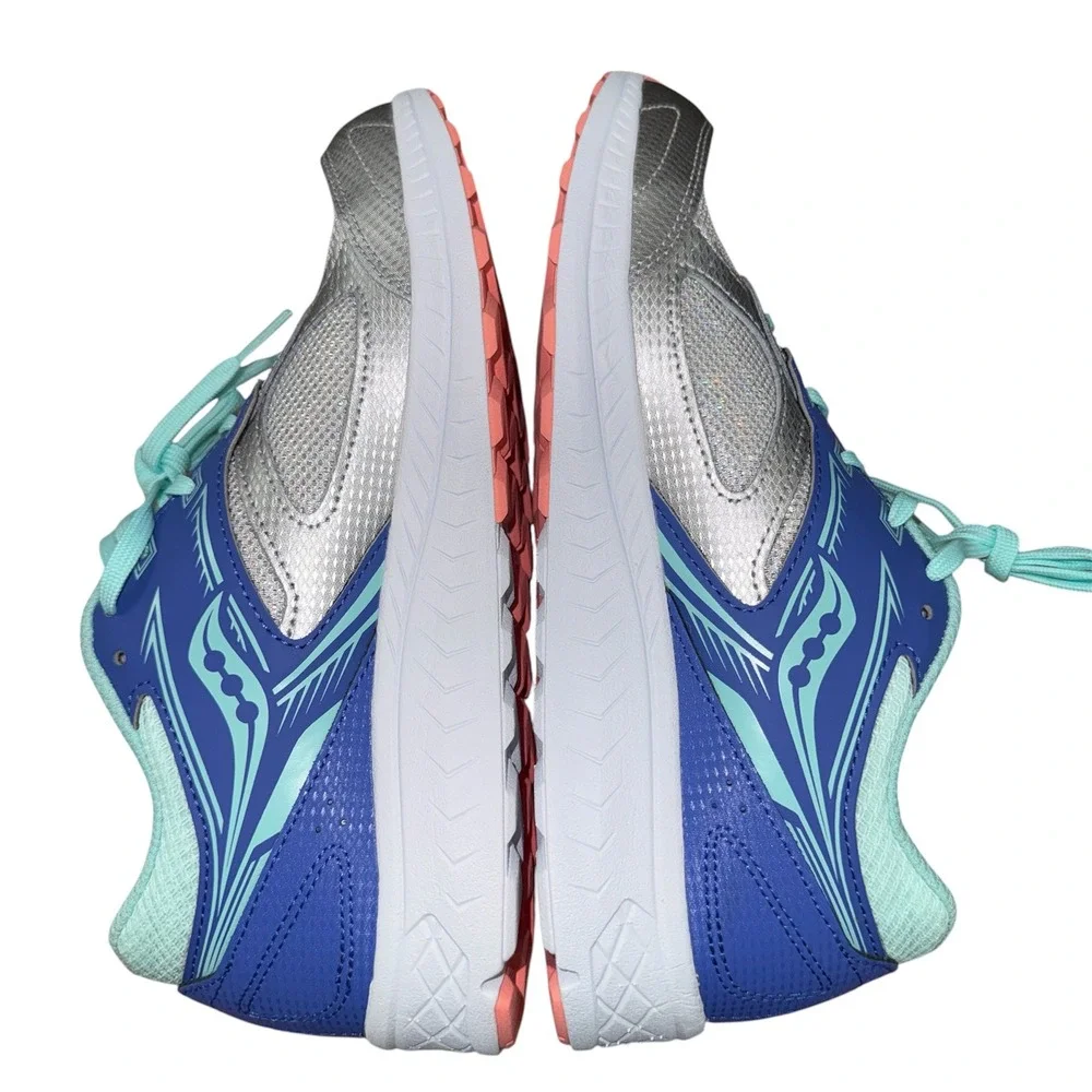 NEW Saucony Cohesion 14 Running Shoes Girls 6M Sneakers Blue Periwinkle SK165555